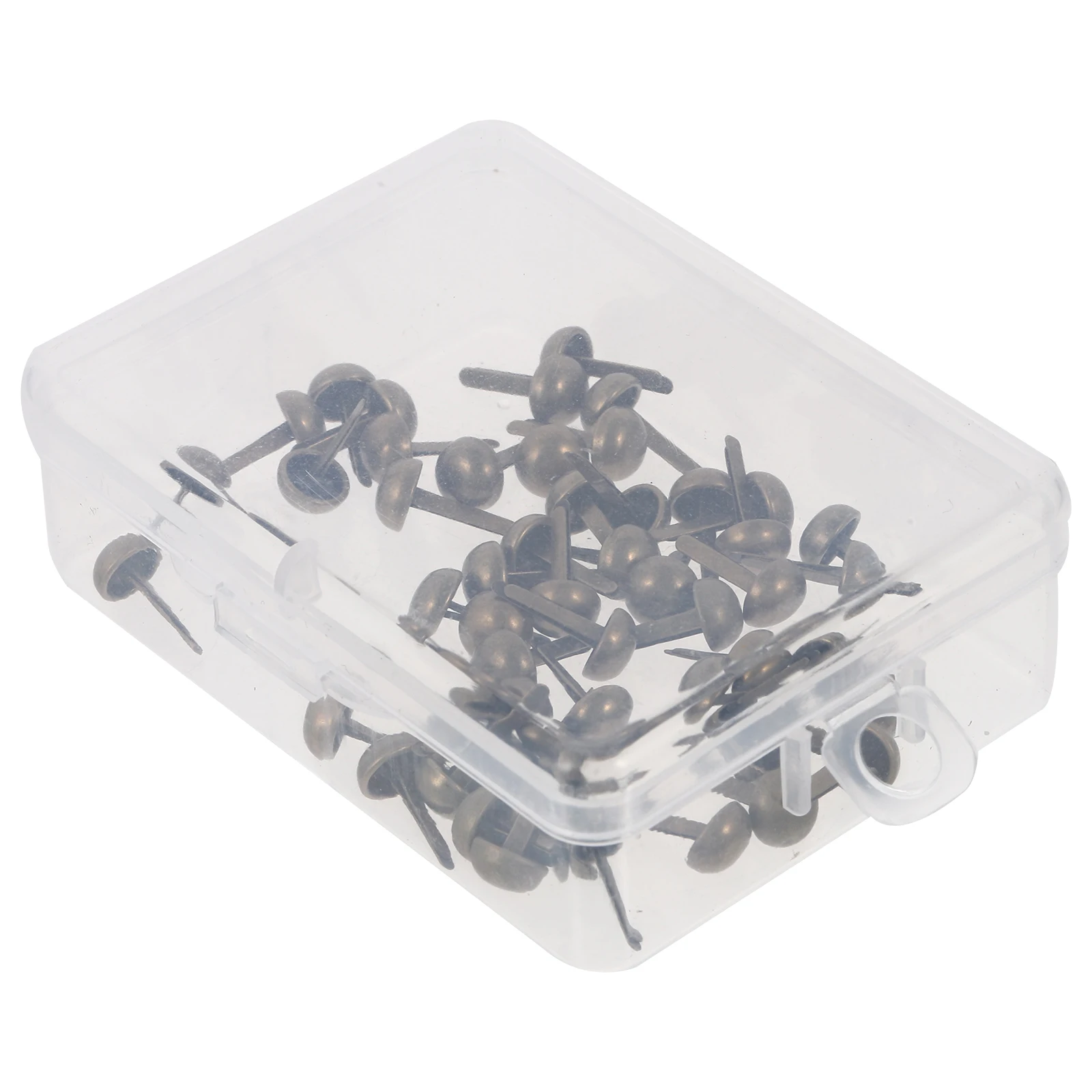 

50pcs Metal Round Head Rivets High Quality Craft Supplies Kids H made Brads DIY Mini Nails Plastic Materials Widely Used