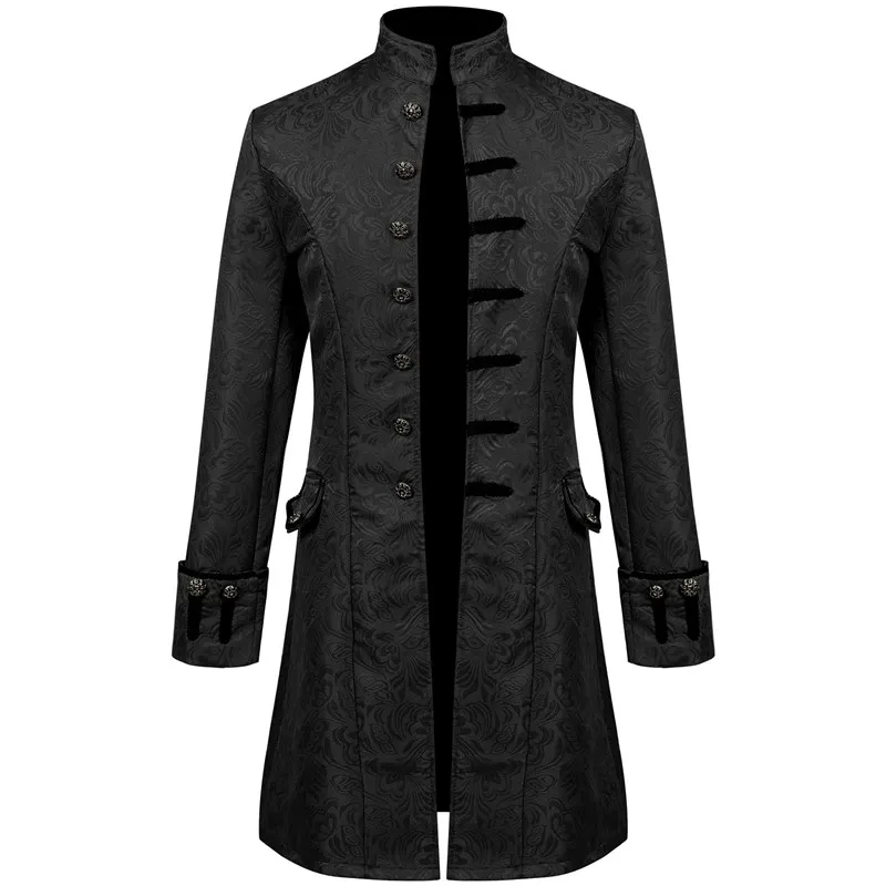 

Medieval Men's Outfit Performance Coat Dance Party Halloween Costume Embroidered Jacket Stage Costume Traditional Chinese Clo...