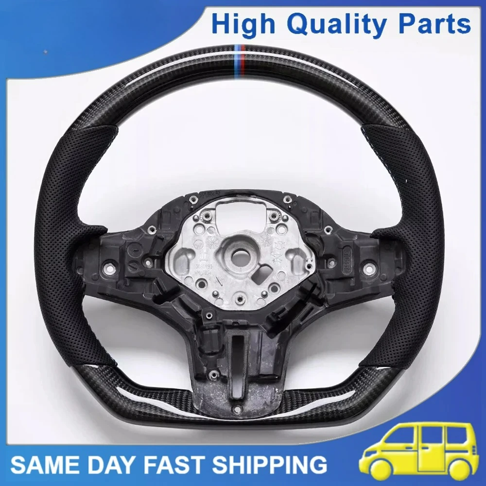 

1PCS High Quality Car Real Carbon Fiber Steering Wheel For BMW G30 G14 G11 G05 X3M X4M X5M 2019-2022 Auto Steering Wheel