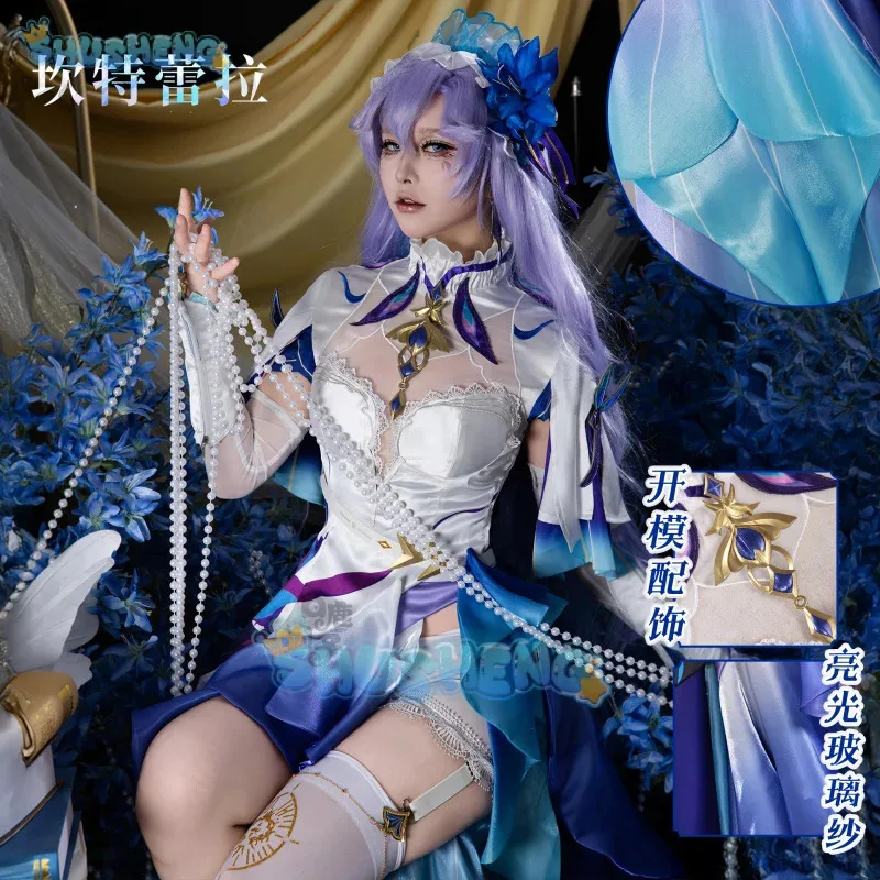 Aaa12 3Wuthering موجات Cantarella تأثيري حلي شعر مستعار فستان أغطية الرأس أقراط Rinascita Fisalia الأسرة حفلة الهالوين للنساء