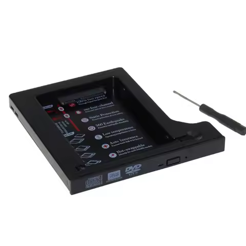 Hot Sale Hard Drive 1TB 2nd HDD Caddy SATA 3.0 SSD Hard Flash Drive Enclosure Case For Notebook CD ROM Optibay 12.7mm