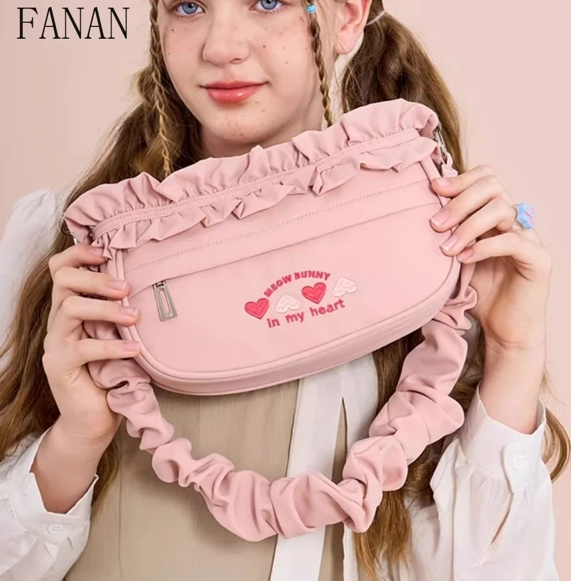 

Вместительная женская сумка, милая и милая элегантная сумка через плечо, двусторонняя повседневная сумка двойного назначения Femme, новинка 2023 года