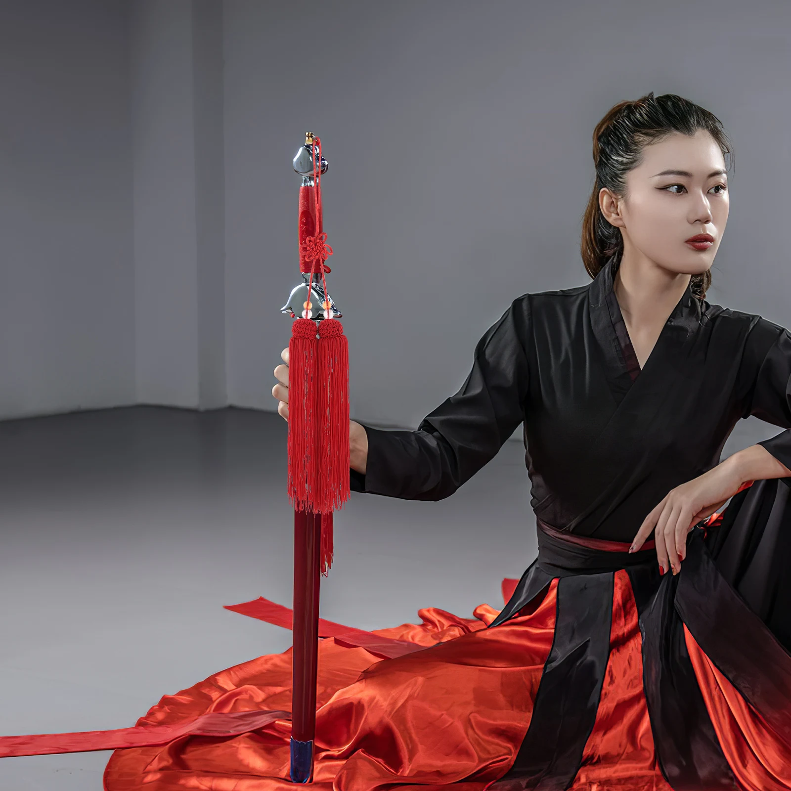 

Ice Silk Sword Tassel Decorative Martial Props Chinese Style Pendant New Year Knot Jewelry Hanfu Accessories