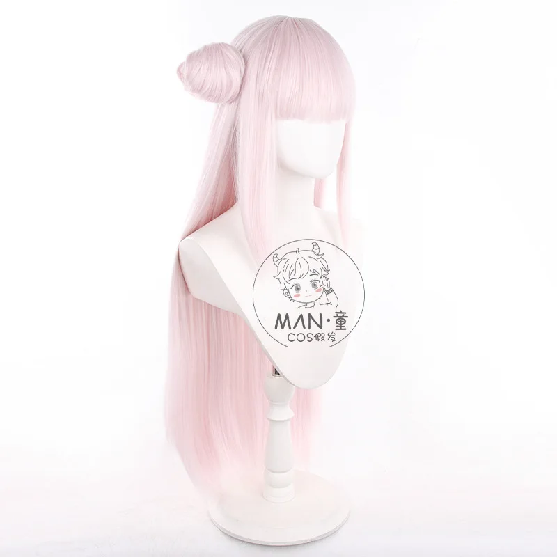 마법소녀와 악의 중위는 치명적인 적이었다 신모리 비야쿠야 코스프레 가발 두피 탑 헤어 번 할로윈