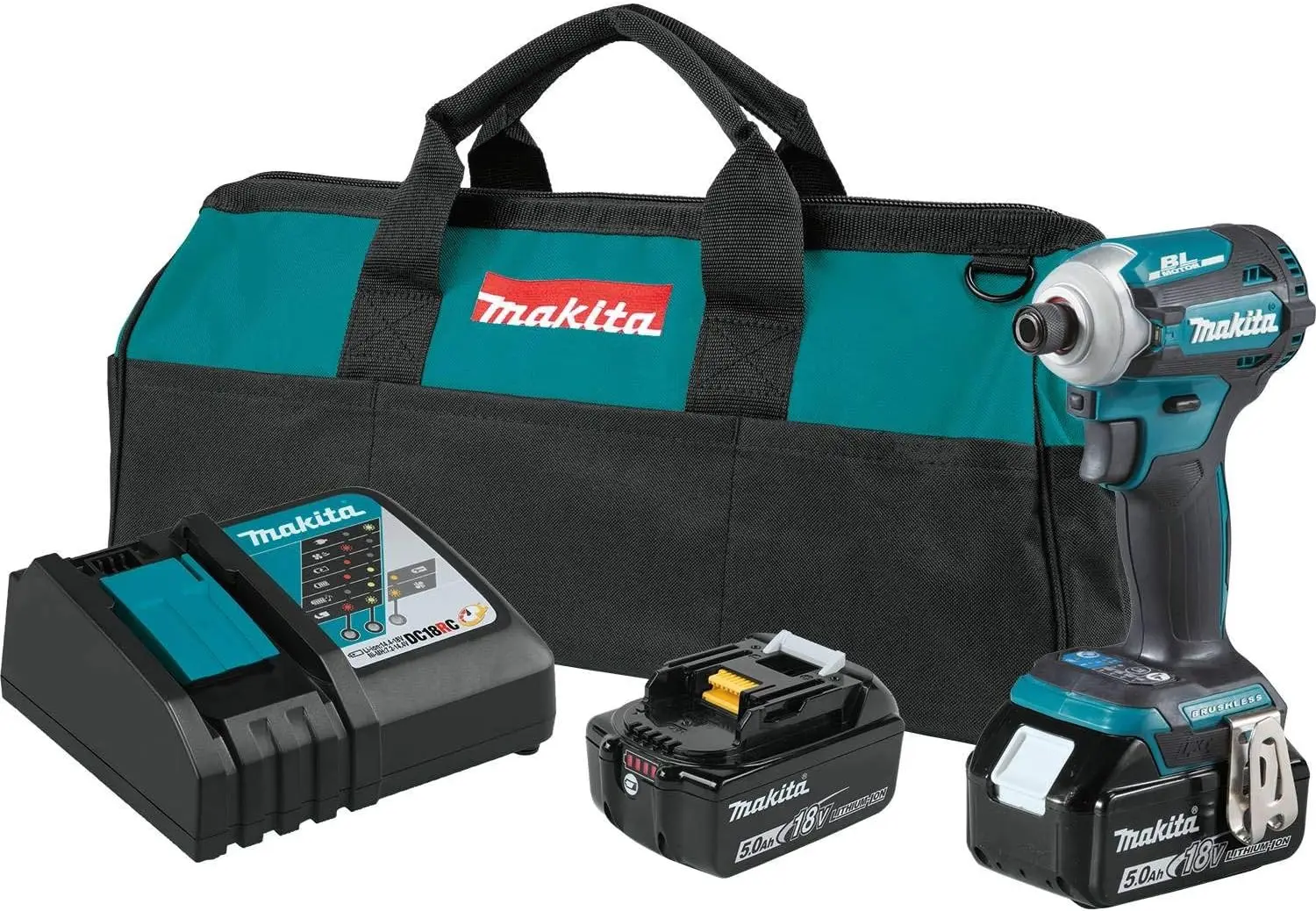 

Makita XDT16T 18V LXT Lithium-Ion Brushless Cordless Quick-Shift Mode 4-Speed Impact Driver Kit (5.0Ah)