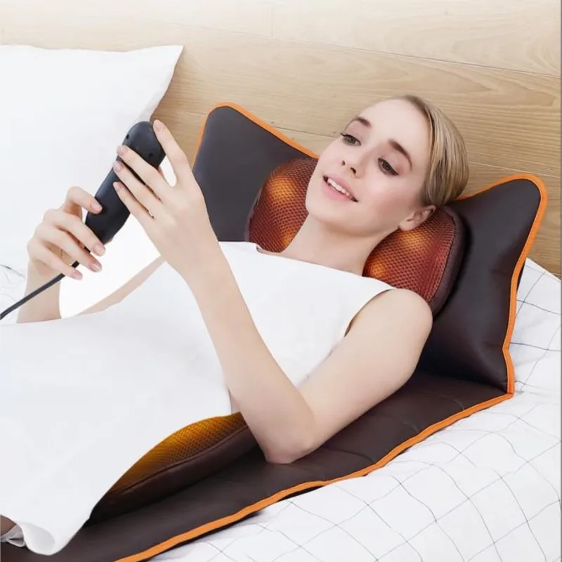 

Cervical vertebra massager waist back heating multi-function whole body vibration adult home pillow mattress chair cushion cushi