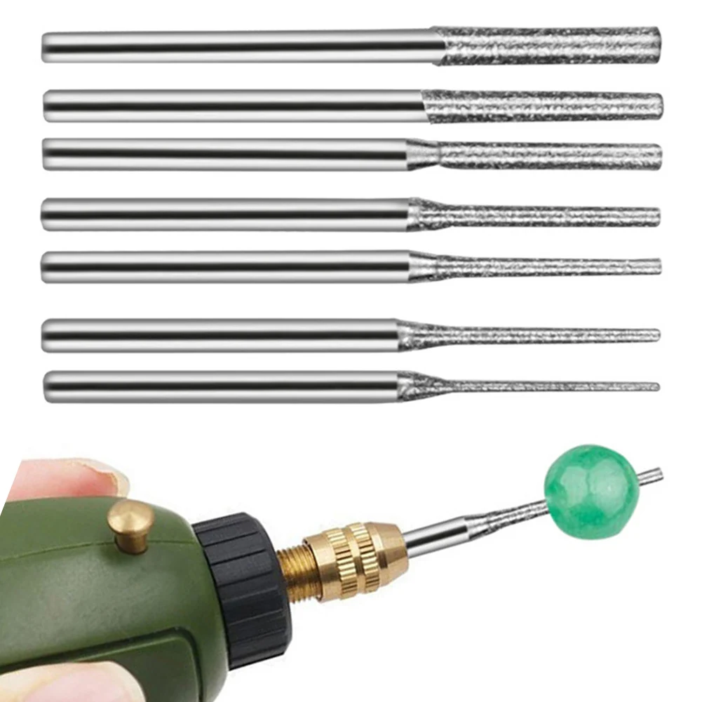 

7/1Pcs Engraving Punch Needle Rod Extended Electric Grinding Tools Jade Carving Drill Rod Multifunctional Tartness Fast Grinding