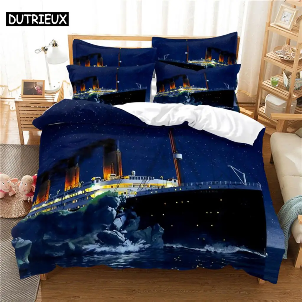 

Animation Cruise Bedding Set Duvet Cover Set 3d Bedding Digital Printing Bed Linen Queen Size Bedding Set Fashion Design