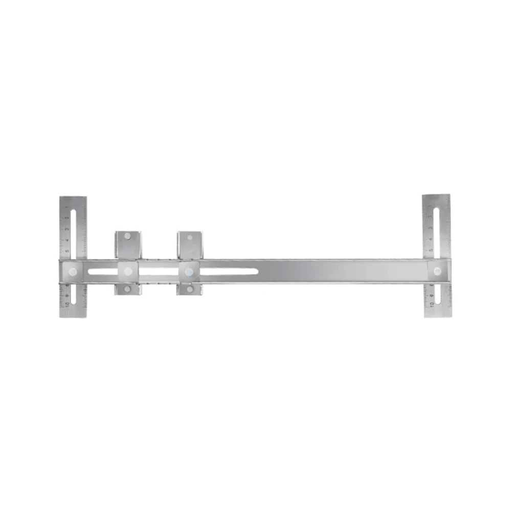 /Stainless /Steel /Punching Positioning Ruler For Wardrobe Hanging Rod Drilling Locator Woodworking Installation Tool 23-28mm