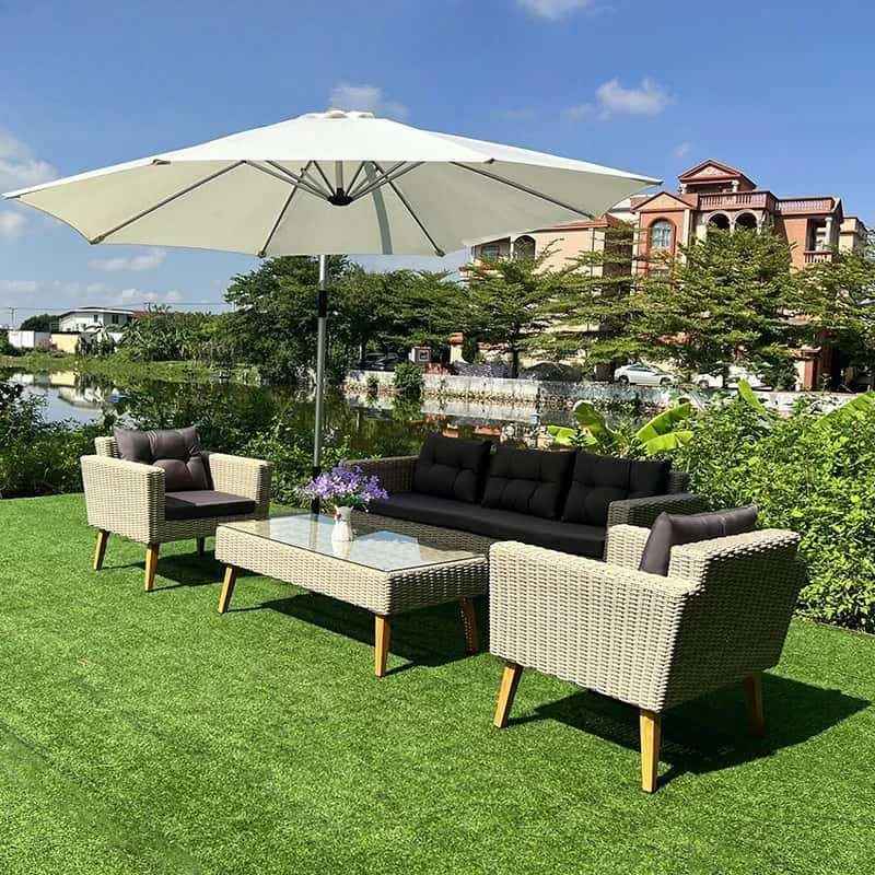 

Outdoor sofa garden courtyard villa rattan sofa outdoor seaside hotel sun protection waterproof leisure