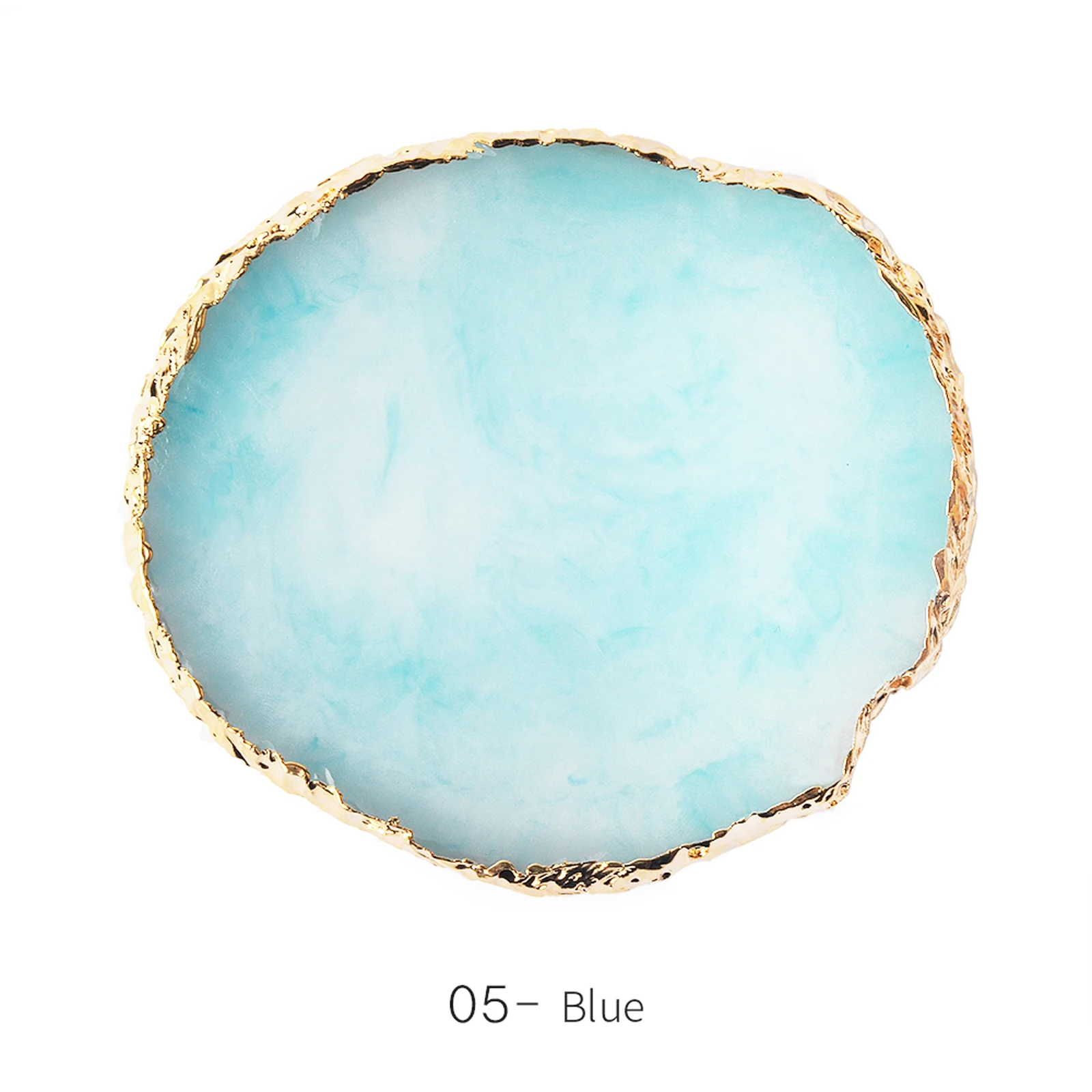 1PC Round Resin Agate Manicure Tool  Stone Nail Art Palette False Nail Tips Mixing Color Drawing Pallet Gel Polish Display Shelf