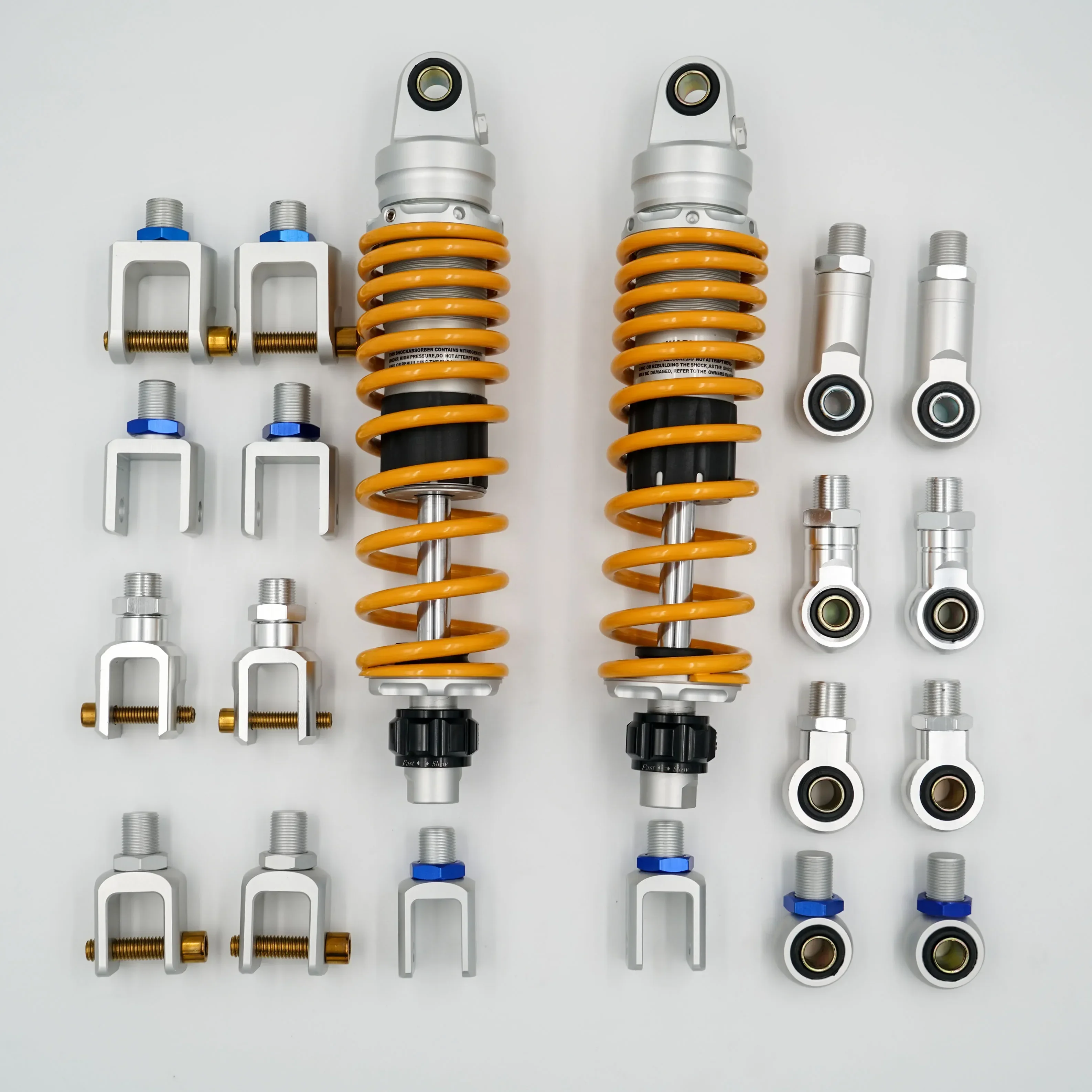 

Fork 23mm Universal Custom Hydraulic rear shocks for Honda NS150G, Kymco H150, RT3C, Joymax Z300, Cyclone RT3, SYM ADV, FZ150