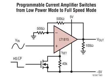 LT1816 LT1816CDD LT1816IDD - Amplificadores operacionales duales de 220 MHz, 1500 V/us con corriente de suministro programable