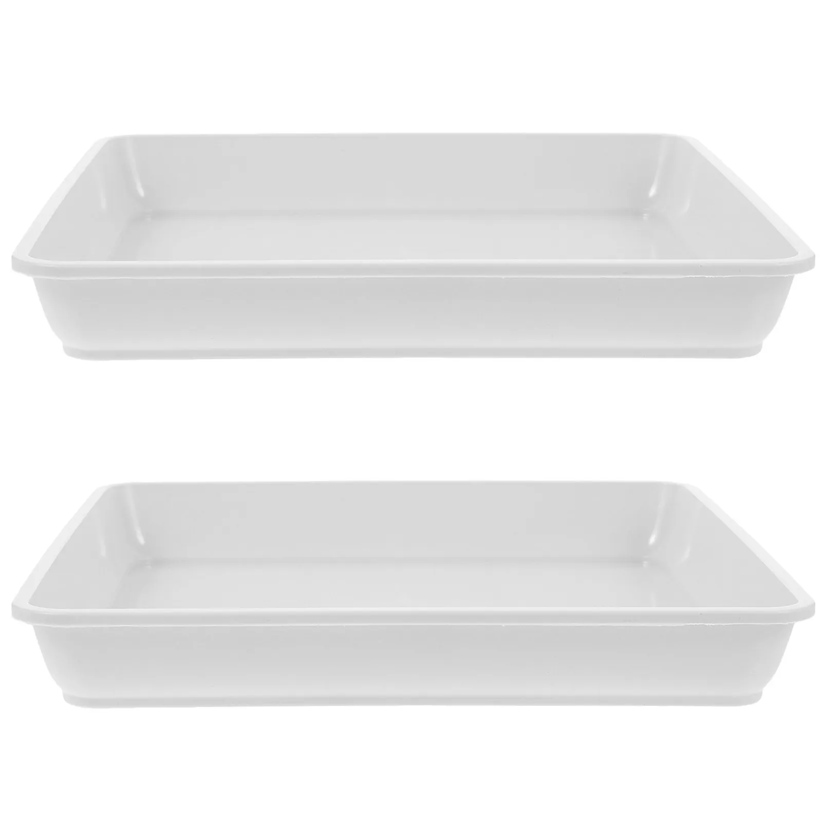 2Pcs Resin Plastic Plant Saucer Tray for Flower Pots Planter Drip Catcher Moisture Control Surface Protection Garden Indoor