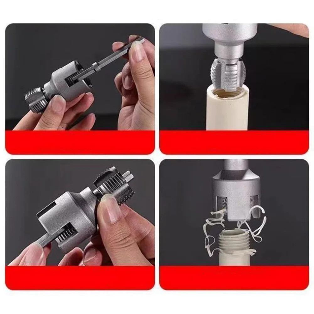 Enhebrador de tubería de agua PPR/PVC, herramienta de roscado de 20/25MM, rosca interna, rosca externa, troquel integrado, abridor de cables de tubería de agua, 1/2 Uds.