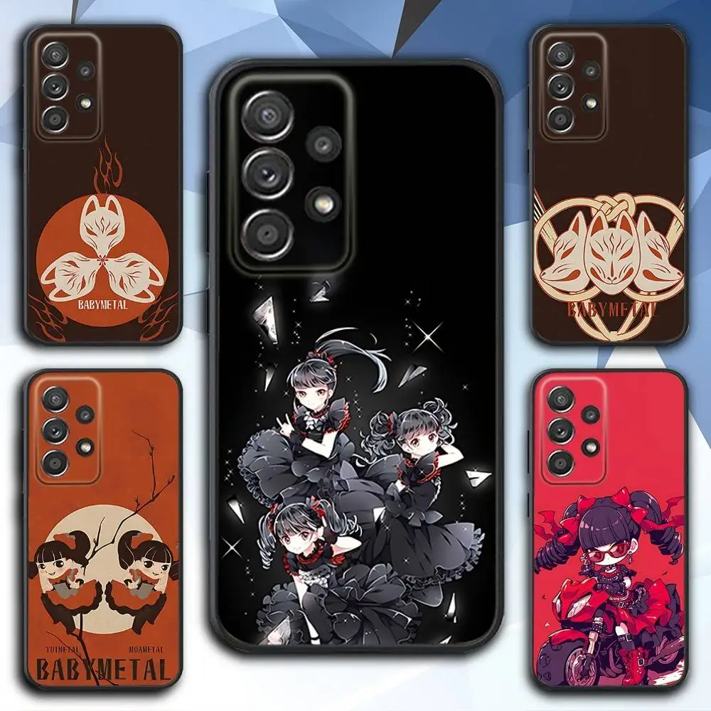 

B-Babymetal Girl Idol Phone Case For Samsung S 25,24,23,22,30,21,10,9,Ultra,Plus,Lite,FE,4,5 G Soft Black Case