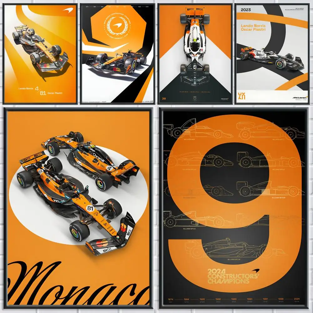 Cool Luxury Racing Car  Poster Trendy Wall Art Good Sticker 