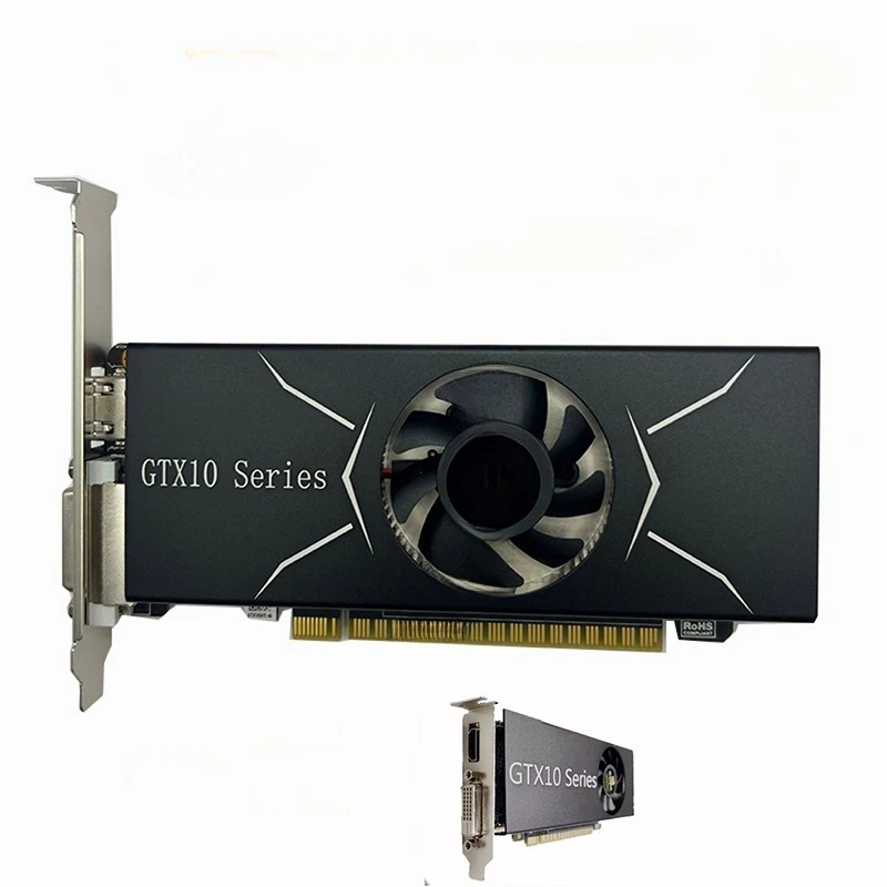GTX1050TI 4G graphics card 1050 half high knife card small chassis computer independent game single slot 4K graphics card new
