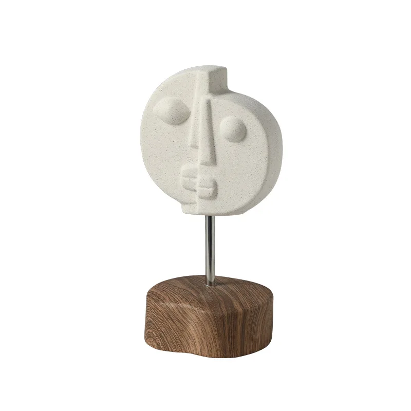 

double-sided human ceramic ornament exhibition hall B & B living room bookcase desktop designer soft decoration