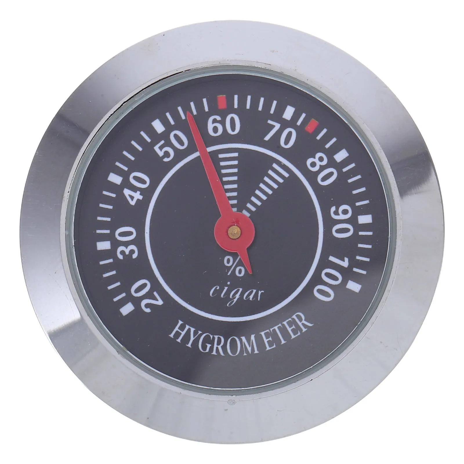 

Hygrometer 38MM Black Round Analog Mechanical Cigar Humidity Gauge For Humidor Box Violin Case Home Use Stainless Steel