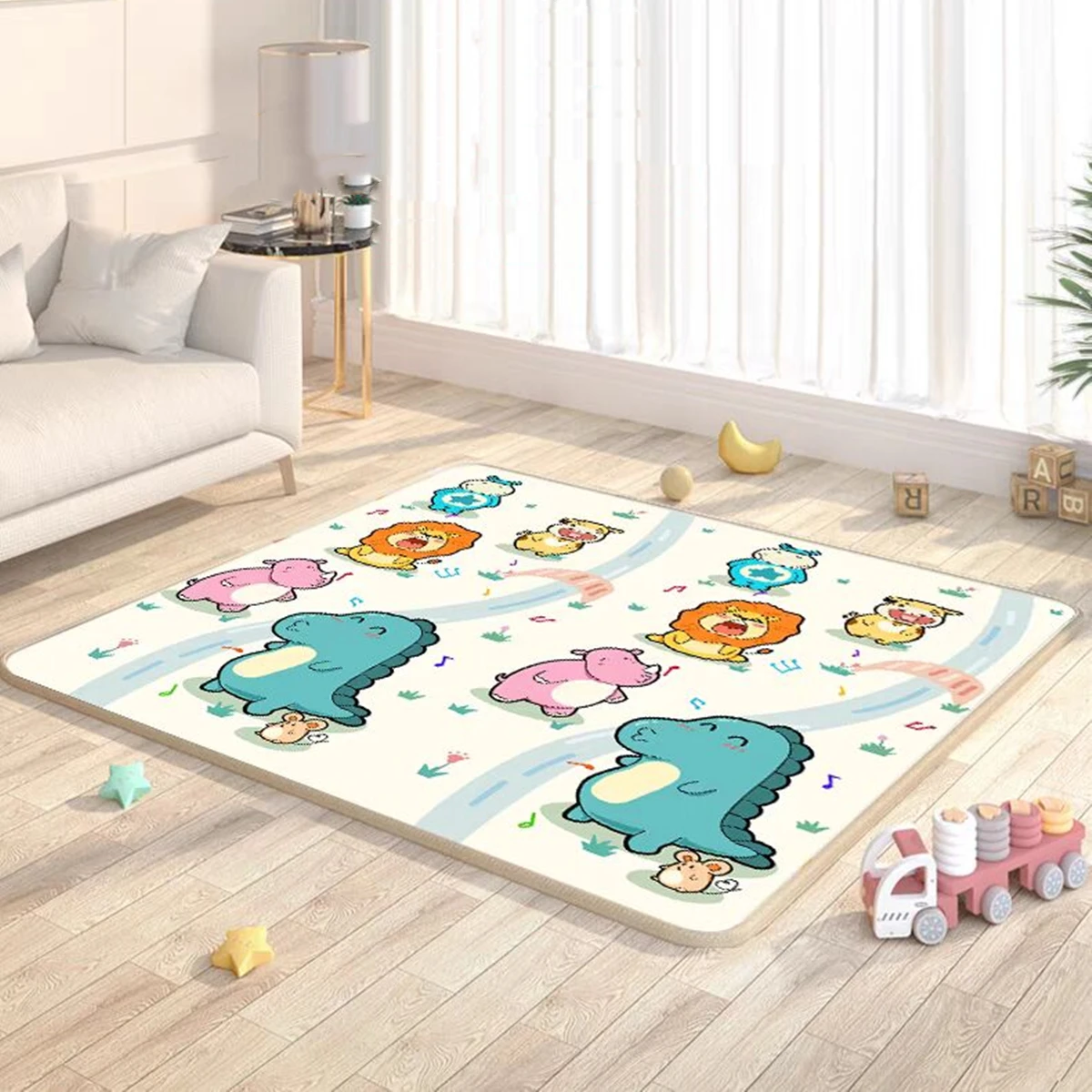 Tapis de gymnastique en mousse pour bébé, nouveau, 2024 épais, 1cm, polymère, sol doux, jouets pour enfants, JOFitness