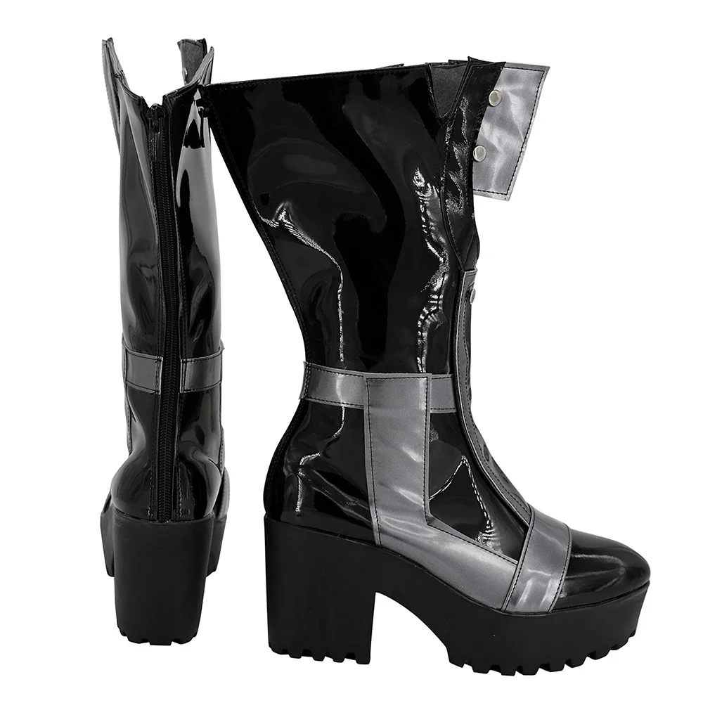 Arknights Lappland Cosplay Boots High Heel Shoes Custom Made for Unisex (4)