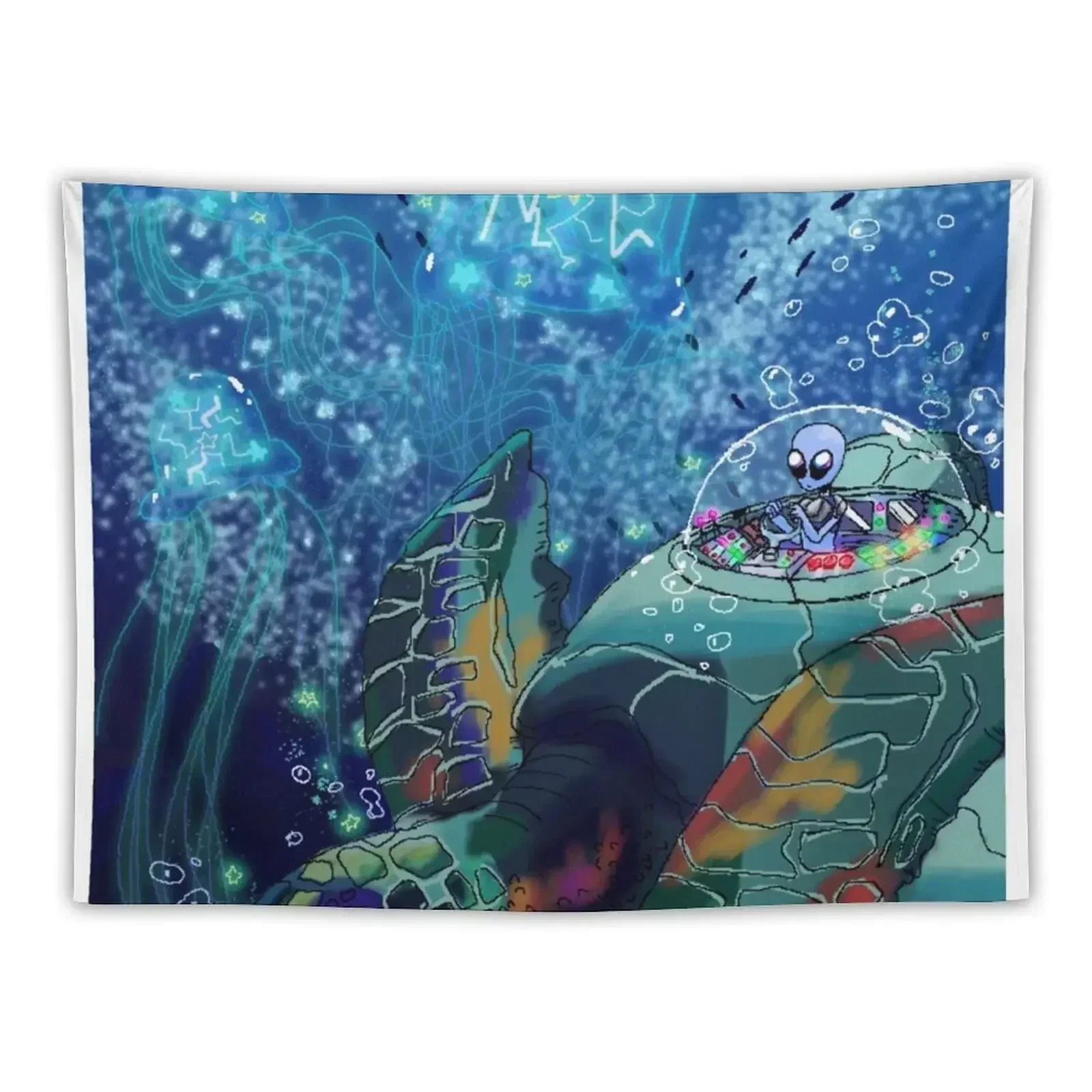 

Ocean UFO Tapestry Custom Hanging Wall Decor Home Tapestry