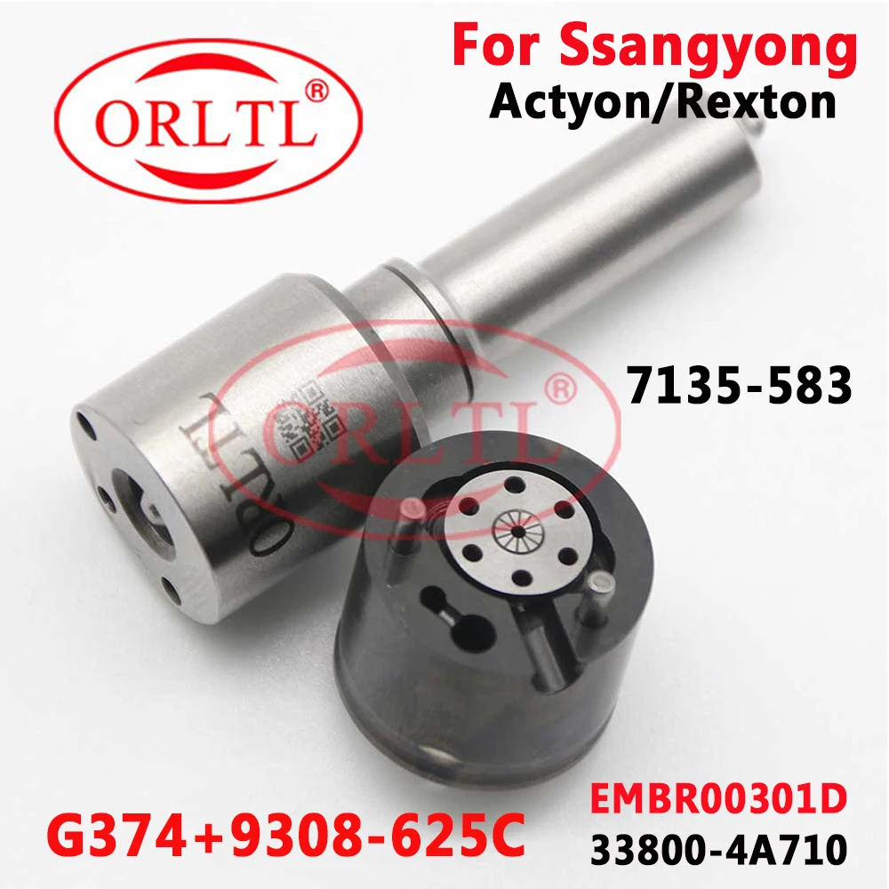 A6710170121 Kits 7135-583 Diesel Injector Repair Kits Valve 9308-625C Nozzle H374PBD G374 for SSANGYONG EMBR00301D 6710170121