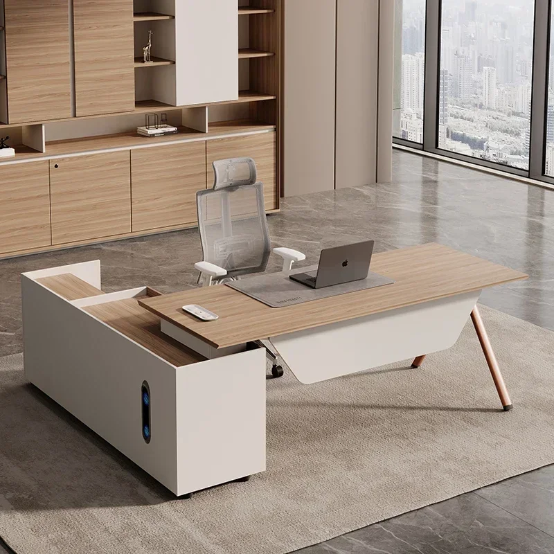 L Shaped Gaming Desk Simple Table Office Drawers Computer Desk Multifunction Workstation Mesa De Computador Office Furniture