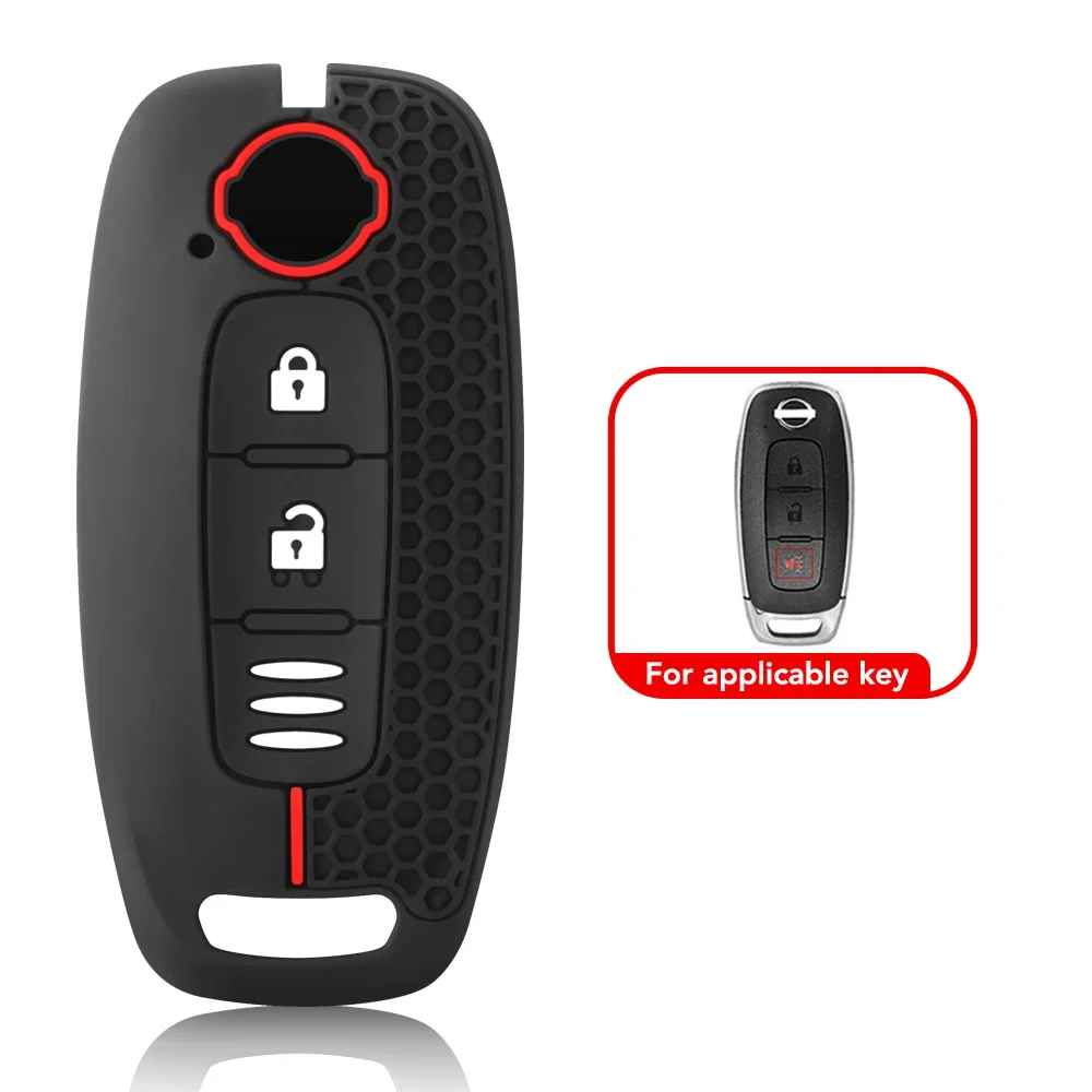 Capa de chave de silicone para nissan rouge chutes pathfinder j12 ariya altima rogue qashqai bluebird sylphy 2023 acessórios