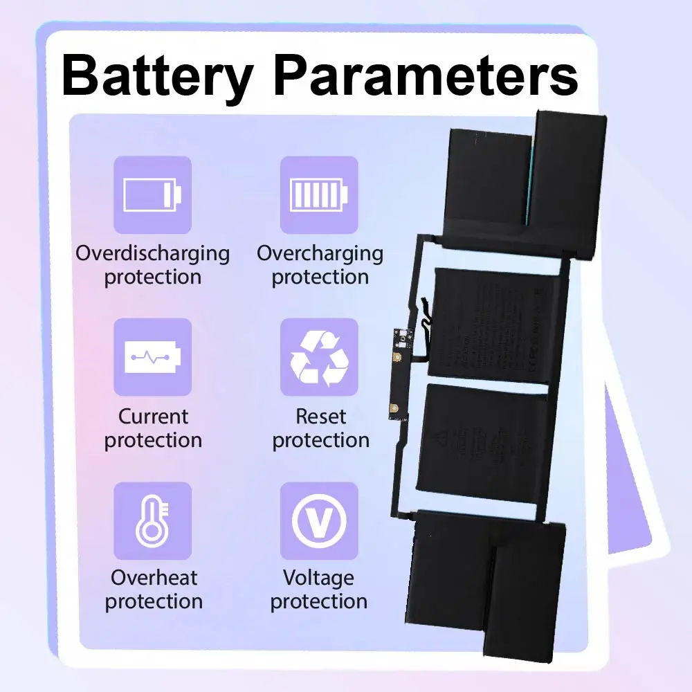 A1820 Laptop Battery for MacBook Pro 15 inch A1707 (Late 2016 Mid 2017) Touch Bar EMC 3162 3072 Series