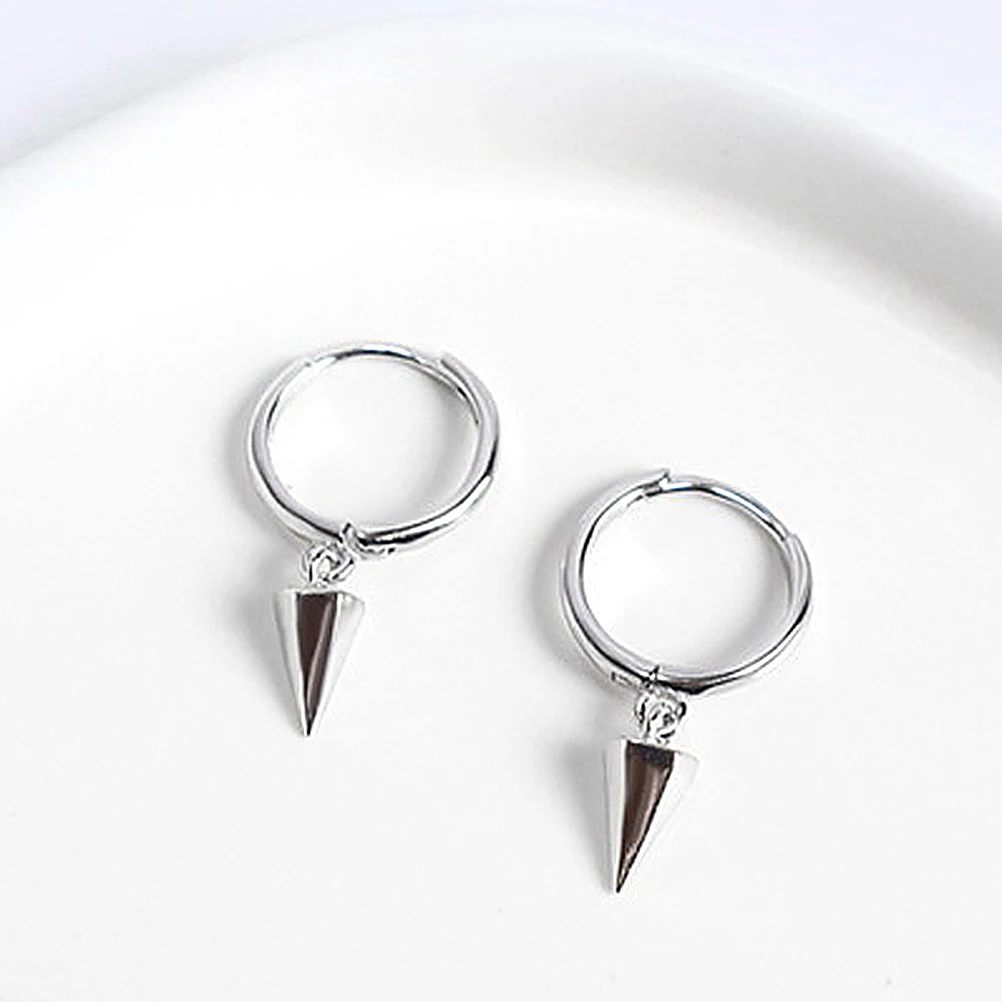 

Geometric Earrings Statement Trendy Sterling Silver Women Drops Personality Man
