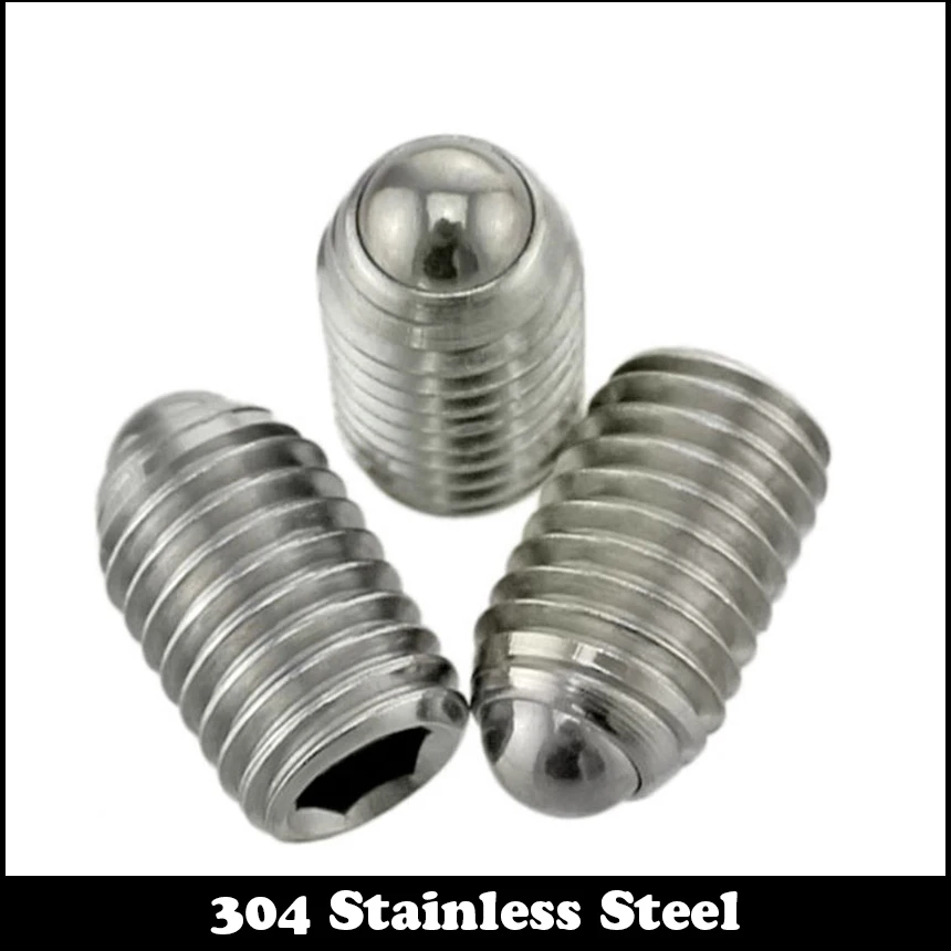 

M10 M16 M10*30 M10x30 M16*25 M16x25 M16*30 M16x30 304 Stainless Steel Hexagon Socket Position Grub Ball Spring Plunger Set Screw