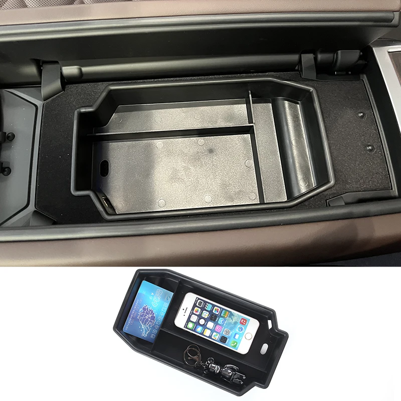 

For BMW 7 Series G70 2023 ABS Car Central Control Armrest Box Storage Box Mobile Phone Tray Interior Modification Accessories