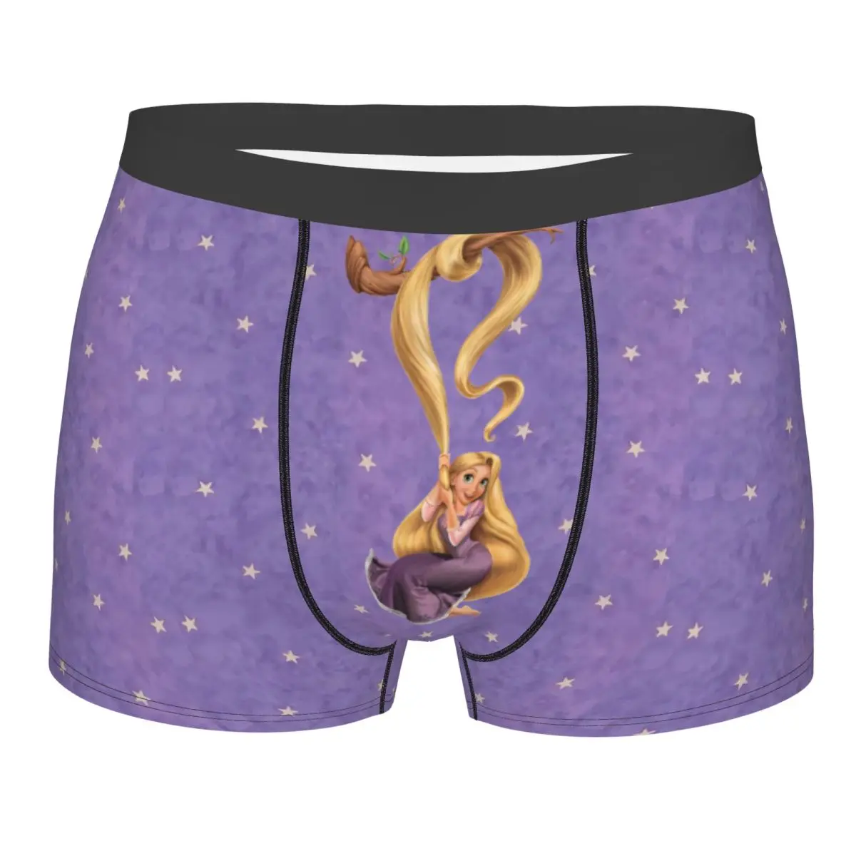 

Custom Princess Tangled Underwear Men Breathable Cartoon Funny Boxer Briefs Shorts Panties Soft Underpants For Male
