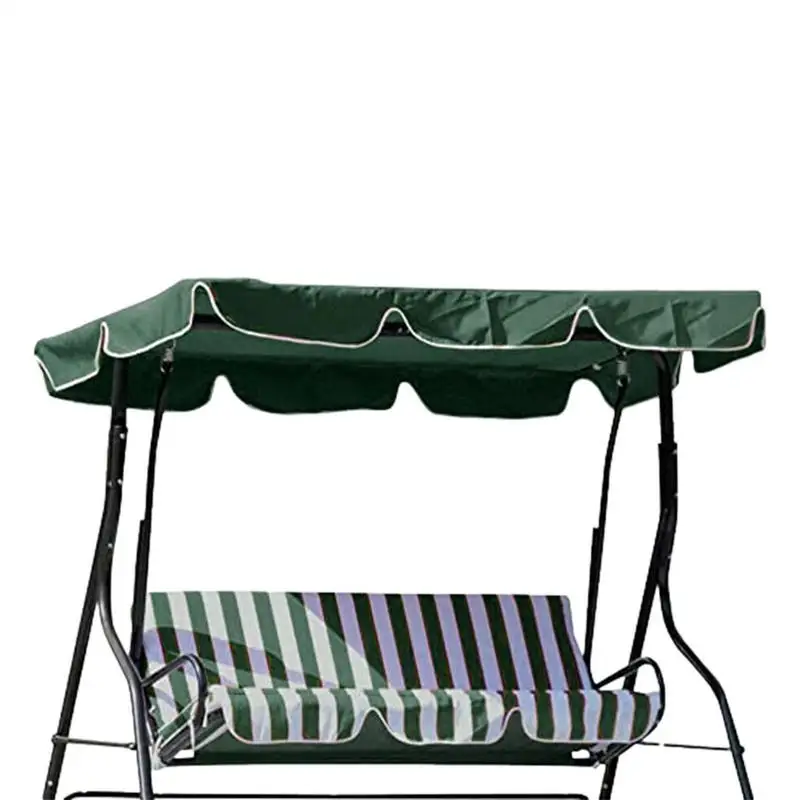 Porch Swing Awning Replacement Waterproof Canopy Swings Top Rain Cover Garden Patio Hammock Swing Awning Outdoor Sunshade Cover