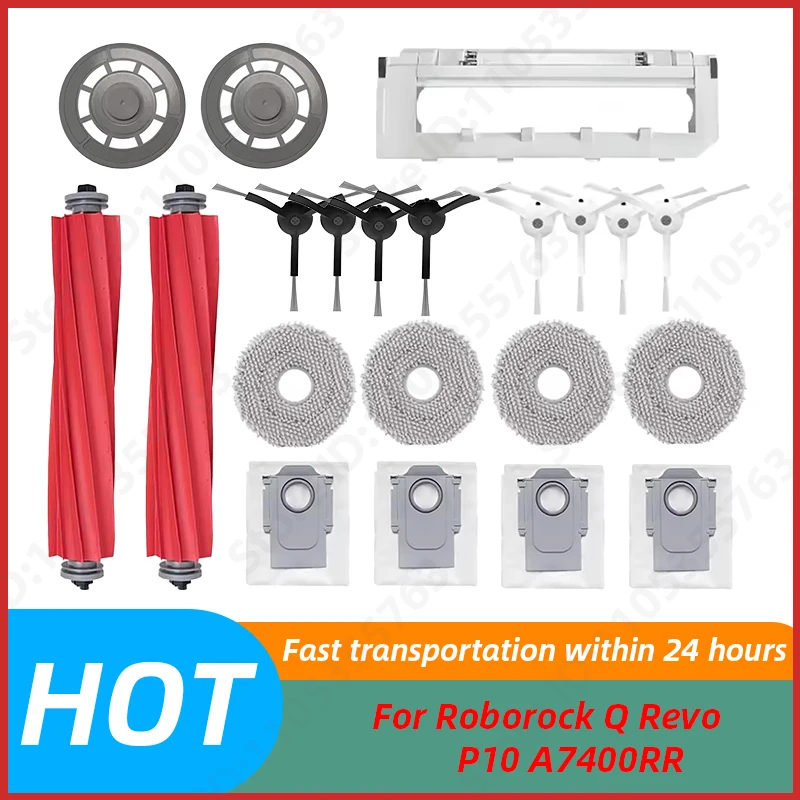Roborock Q Revo / P10 A7400RR Robot Vacuums Cleaner Accessory Main Side Brush Hepa Filter Mop Cloths Dust Bag Spare Part