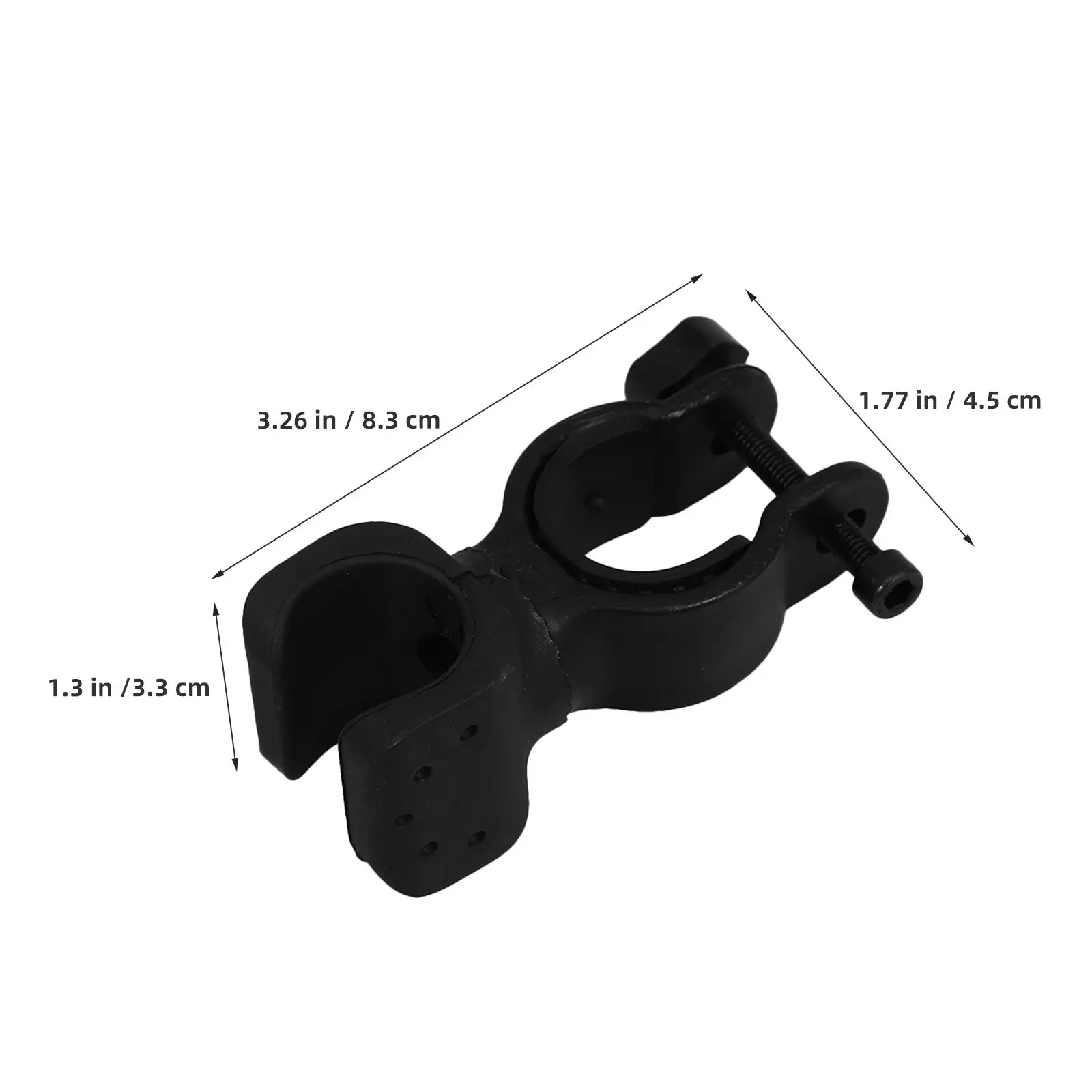 8Pcs Universal Cane Holder for Wheelchair Walker Mobility Scooter Crutches Flashlight Clamp Bracket Accessories Night Safety