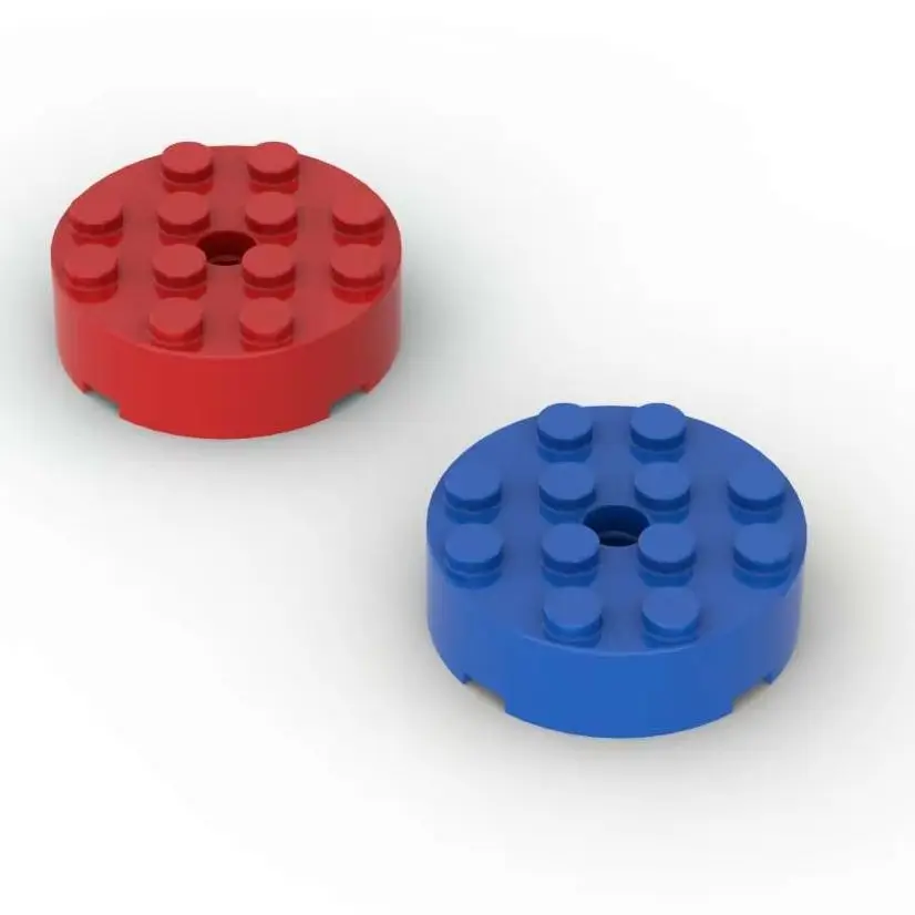 

MOC 10 шт. круглые 87081 4x4 с отверстиями, кирпичи, сменные строительные блоки, очаровательная игрушка для взрослых и мальчиков, праздничный подарок