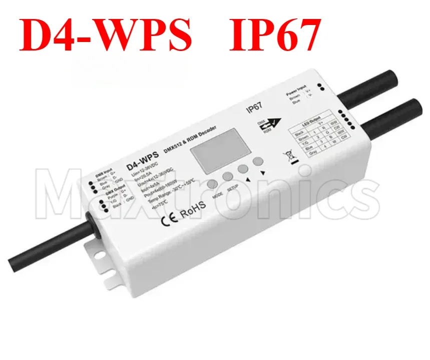 D4 D4-L D4-E D4-P D4-XE DC12-48V Skydance DMX-decoder Numerieke RGBW / enkele kleur / RGB Led-paneel Din Rail / meerdere dimmers Decoder