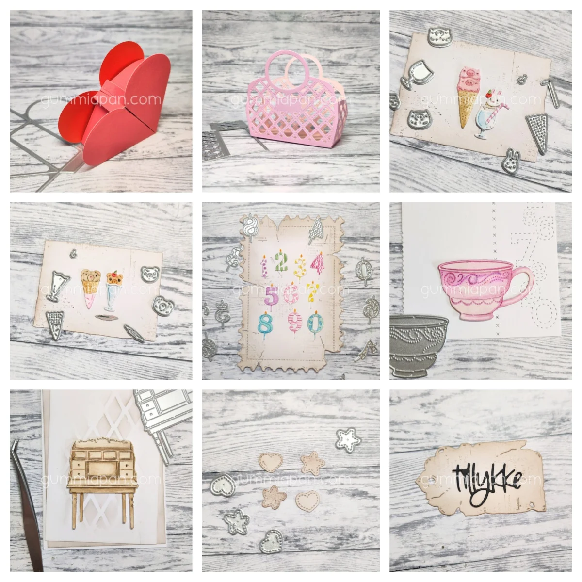 

April 2026 Flower Vase Animal Tag Bakgrund Mini Die Metal Cutting Dies for DIY Making Card Scrapbook Paper Craft Supplies