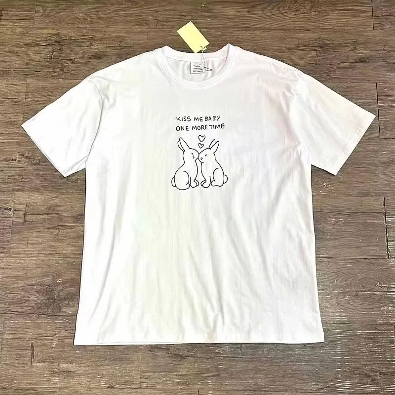 2025 最新ブランドシンプルなプリント Tシャツルーズ大きいサイズ綿カジュアル Tシャツ夏の女性のファッション半袖