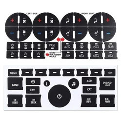 Car Radio Dashboard Control Button Repair Decals Decorative Sticker A/C Button Sticker Interior Decor for GMC Chevrolet Accessor