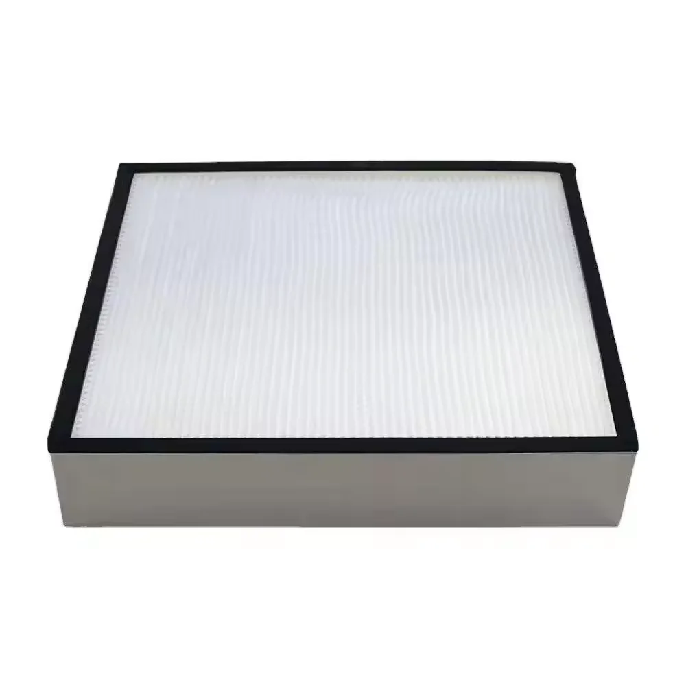 High-efficiency glass fiber deep pleated Hepa filter plate filter, continuous pouring gasket, environmentally friendly