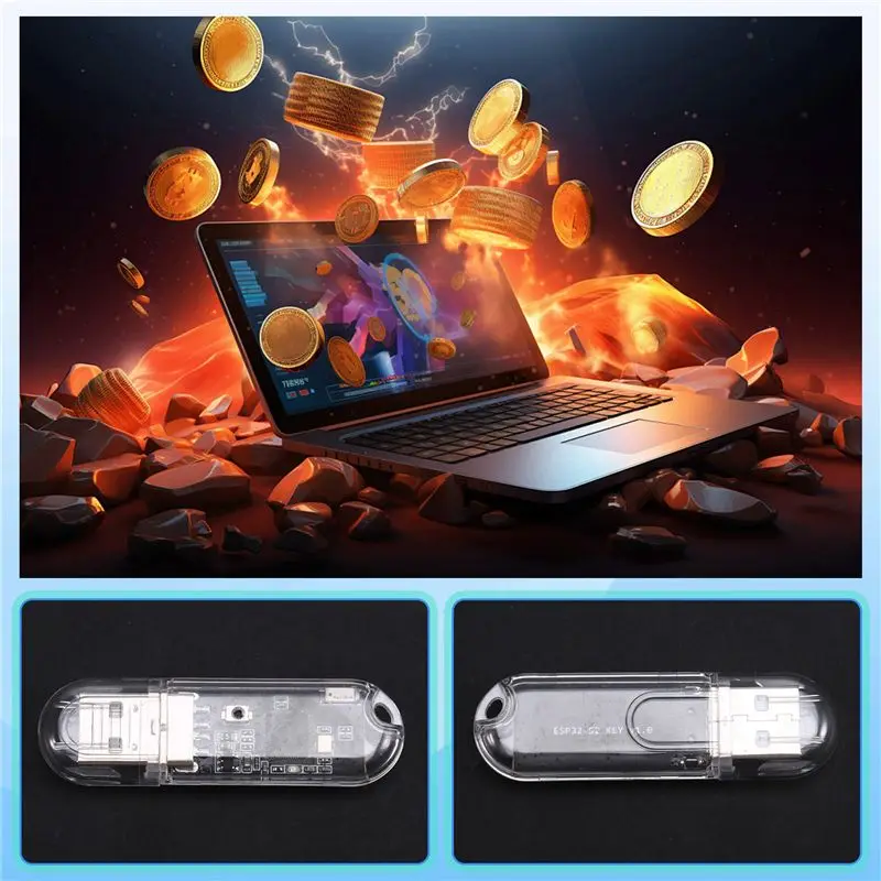 B03C-3PCS USB Miner BTC Miner 45-50KH/S Solo Lottery Miner Bitcoin Mini Miner Asic Mining For Office Home