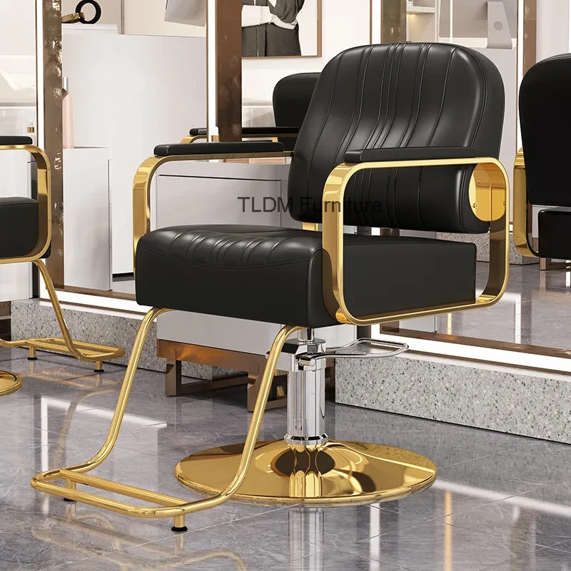 Reclining Dying Accent Barber Chair Comfortable Elegant Design Pedicure Barber Chair Luxury Lash Salon Furniture Chaise XYBC