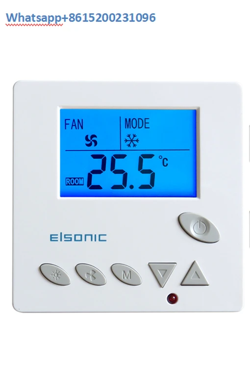 Temperature controller AC806 central air conditioning timing LCD remote control panel switch Elsonic