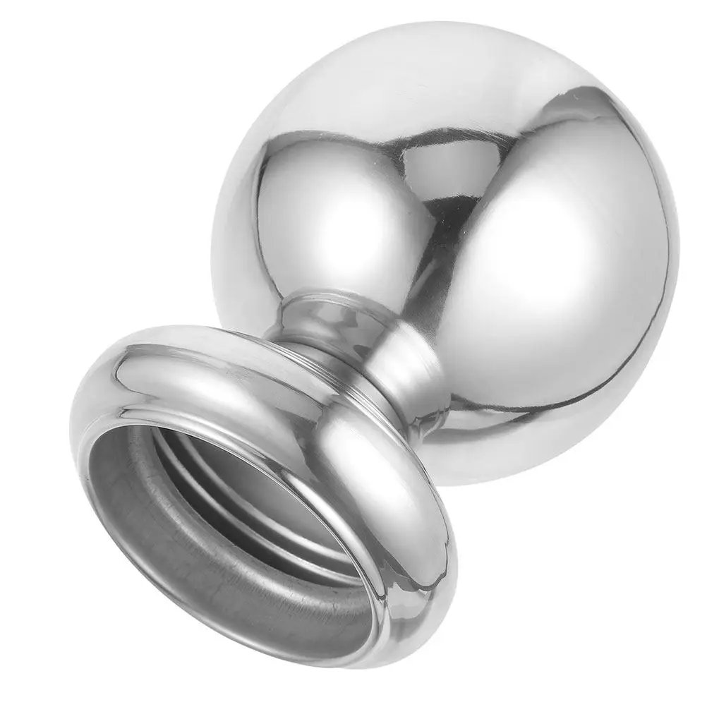 Stainless Steel Ball Fence Finial Decorative Round Metal Post Cap Replacement Outdoor Garden Fence Topper Replacement Finials