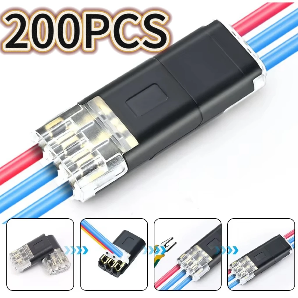 Electric Wire Connector No Strip Line Cable Interconnection Detachable Automotive Terminal Plug Universal Quality Grade Reliable