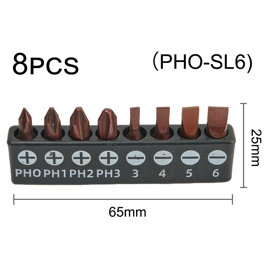 Screwdriver Bits Take Your Work Efficiency to the Next Level with This 8pc Magnetic Screwdriver Bits Set with Hex Shank